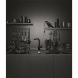 Mitigeur cuisine Atlas Neo A bec Inox Noir