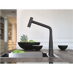 Mitigeur cuisine Icon douchette double jet Noir Mat