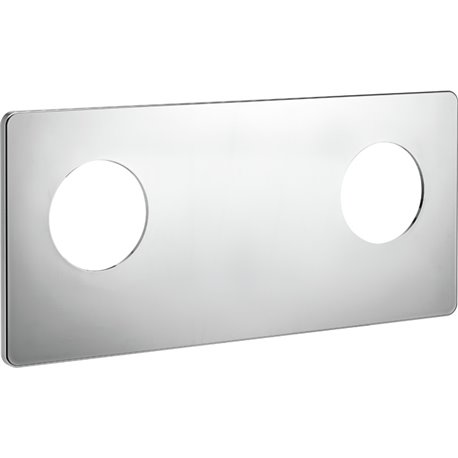 Cache chromé pour platine douche 07799