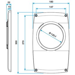 Platine de rénovation à vis