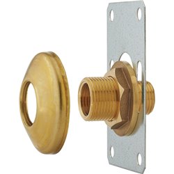 Raccord droit R-Fix extérieur rosace chromée 07376 Ø 1/2 mm