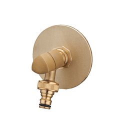 Raccord droit R-Fix extérieur confort brut pack avec robinet design 07722 Ø 12 mm à sertir