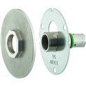 Raccord droit R-Fix extérieur confort nickelé platine seule 07777 Ø 12 mm à sertir