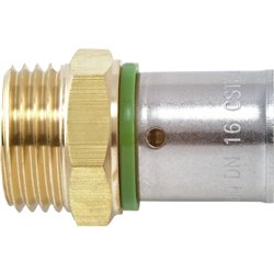 Raccord À sertir Mâle fixe 17021 Ø 12-1/2 mm