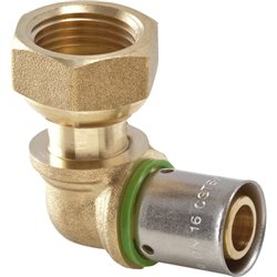 Raccord À sertir Coude à écrou tournant 17083 Ø 16-1/2 mm