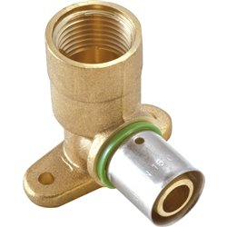 Raccord À sertir Coude applique long 17097 Ø 20-1/2 mm
