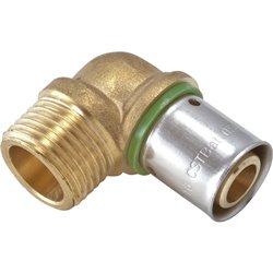 Raccord À sertir Coude mâle 17111 Ø 12-1/2 mm