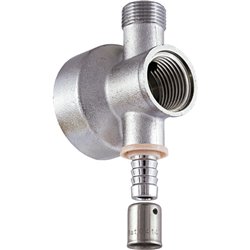 Raccord À sertir Applique piquage confort 17446 Ø 3/8-1/2-PER 16 mm
