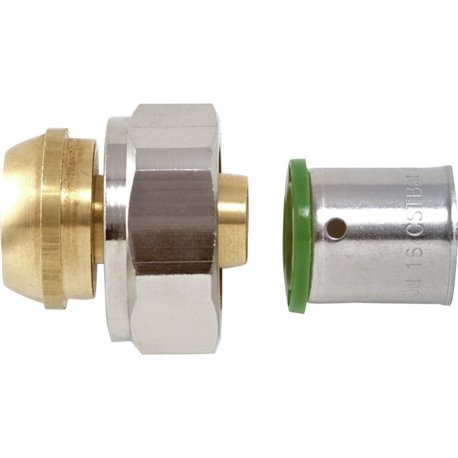 Raccord À sertir Union Eurocône 3/4 nickelé 17036 Ø 16 mm pour radiateur