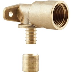 Raccord À glissement Coude applique long 16151 Ø 16-1/2 mm