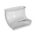 Coude à 90° ovale vertical, référence: 11091859, Aldes Optiflex