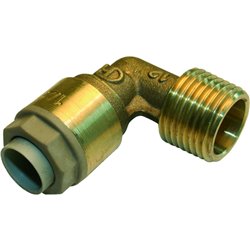 Raccord Push Fit Coude mâle 19112 Ø 14-1/2 mm