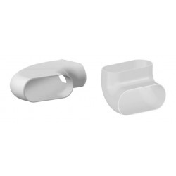 Coude horizontal Caisson PE, référence: 11091928, Aldes Optiflex