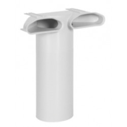 Manchette Ø 125 90° ovale 2 piquages , référence: 11091866, Aldes Optiflex
