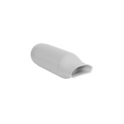 Manchette Ø 125 droit ovale 1 piquage, référence: 11091867, Aldes Optiflex