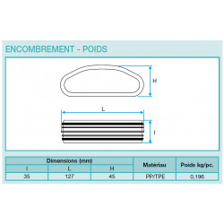 Raccord étanche ovale, 10 pièces, référence: 11091861, Aldes Optiflex
