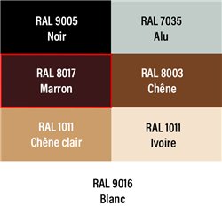 Entrée d'air fixe EFL L 22/30/45 m3/h Marron