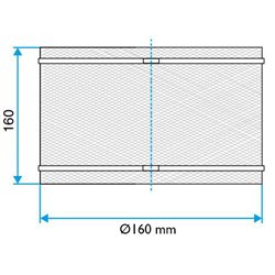 Raccord souple RS ⌀160 mm