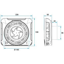 Entrée d'air hygro EHT² 6-44 m3/h Blanc 11014254 Aldes