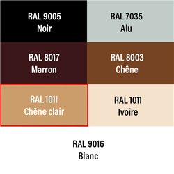 Entrée d'air hygro EHL L 6-44 m3/h Chêne Clair