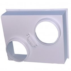 Plénum plastique ABS 3455872 Ø 200/200 mm pour grille 500x400 mm