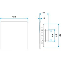 Support pour la plaque fixe ⌀ 80 mm