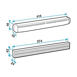 Kit Entrée d'air AirFILTER 30 m3/h 34 dB + auvent