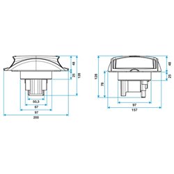 Bouche Autoréglable Bap'Si Twin Sans fût 45 m3/h
