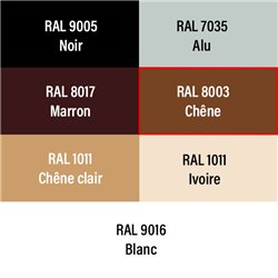Auvent menuiserie Chêne pour Emma, EA, Ellia, EHB², EHL