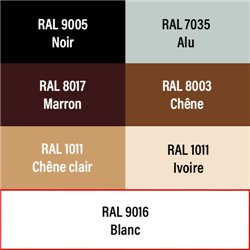 Auvent menuiserie Blanc pour Emma, EA, Ellia, EHB², EHL
