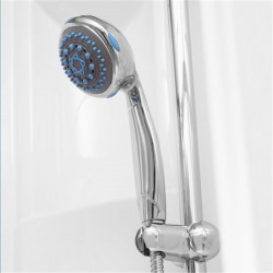 Cabine de douche Kineprime Glass C angle Thermostatique Portes coulissantes 70x70 cm
