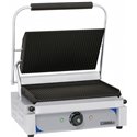 Grill panini plaques rainurées CGPRR 2200 Watts inox et noir