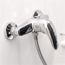 Cabine de douche Kineprime Glass C angle Thermostatique Portes coulissantes 90x90 cm
