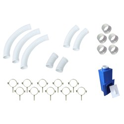 Kit d'installation pour système de flexible rétractable pour mur en briques