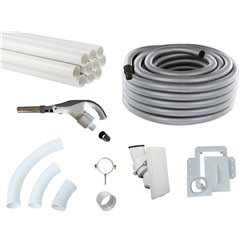 Kit d'installation pour système de flexible rétractable pour cloison sèche