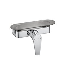 Tablette clipsable gris fumé pour mitigeur de douche