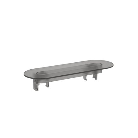 Tablette clipsable gris fumé pour mitigeur de douche
