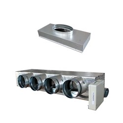 Pack Plénum EasyZone Medium sans VMC 4 sorties pour gainable Panasonic S 60/71 PF1E5 et S 60/71 MF2E5