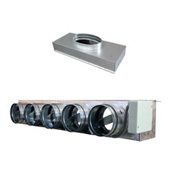Pack Plénum EasyZone Medium sans VMC 5 sorties pour gainable Panasonic S 60/71 PF1E5 et S 60/71 MF2E5