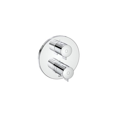 Mitigeur thermostatique encastré chromé 2 voies T-500