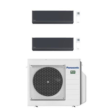 Climatiseur bi split Etherea CU-3Z68TBE, Tailles 20 + 35 Graphite R32 Climatiseur bi split Etherea CU-3Z68TBE, Tailles 20 + 35 Graphite R32