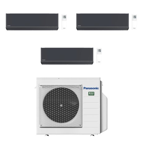 Climatiseur tri split Etherea CU-3Z52TBE, Tailles 20 + 35 + 35 Graphite R32 Climatiseur tri split Etherea CU-3Z52TBE, Tailles 20 + 35 + 35 Graphite R32