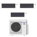 Climatiseur tri split Etherea CU-3Z68TBE, Tailles 20 + 25 + 35 Graphite R32