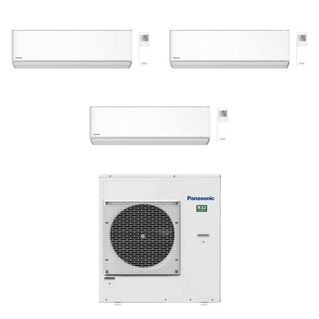 Climatiseur tri split Etherea CU-4Z80TBE, Tailles 20 + 20 + 42 Blanc Mat R32