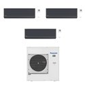 Climatiseur tri split Etherea CU-4Z80TBE, Tailles 20 + 20 + 20 Graphite R32