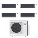 Climatiseur quadri split Etherea CU-4Z68TBE, Tailles 25 + 25 + 25 + 35 Graphite R32