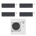 Climatiseur quadri split Etherea CU-5Z90TBE, Tailles 35 + 35 + 35 + 35 Graphite R32