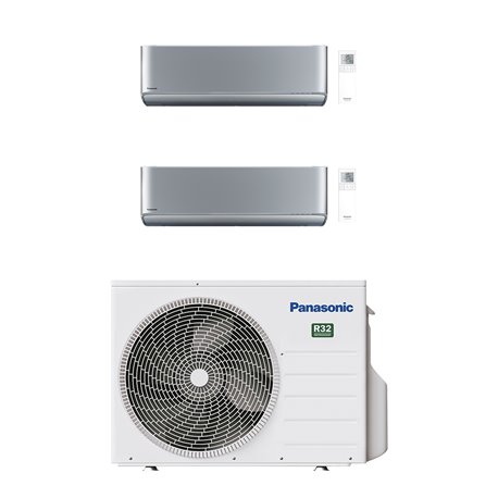 Climatiseur bi split Etherea CU-2Z35TBE, Tailles 20 + 35 Gris Argenté R32
