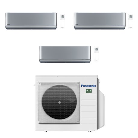 Climatiseur tri split Etherea CU-3Z52TBE, Tailles 20 + 20 + 50 Gris Argenté R32 Climatiseur tri split Etherea CU-3Z52TBE, Tailles 20 + 20 + 50 Gris Argenté R32
