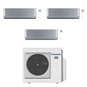 Climatiseur tri split Etherea CU-3Z52TBE, Tailles 25 + 35 + 35 Gris Argenté R32